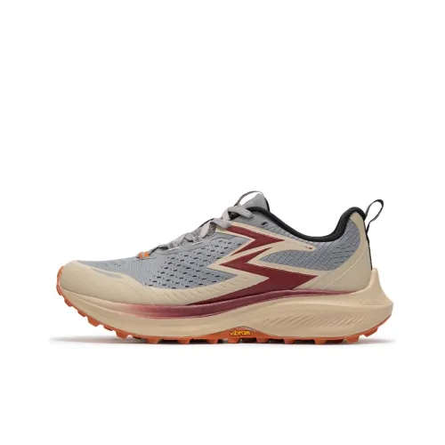 361° FUTURA Series Running Shoes Men Low-Top Zinc Iron Gray/Black Cherry