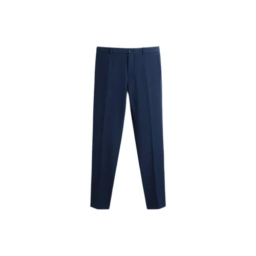 ZARA Suit Trousers Men Dark Blue