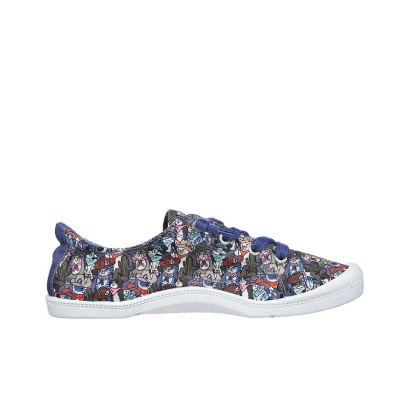 Skechers BEACH BINGO -Rodeo Slip-Resistant Low-Top Skateboard Shoes Women's Blue-1