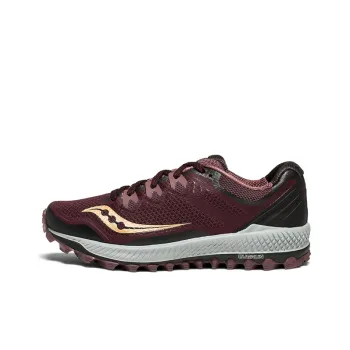 Saucony Cushioning Anti-Slip And Wear-Resistant Low-Top Running Shoes Women's Black Red