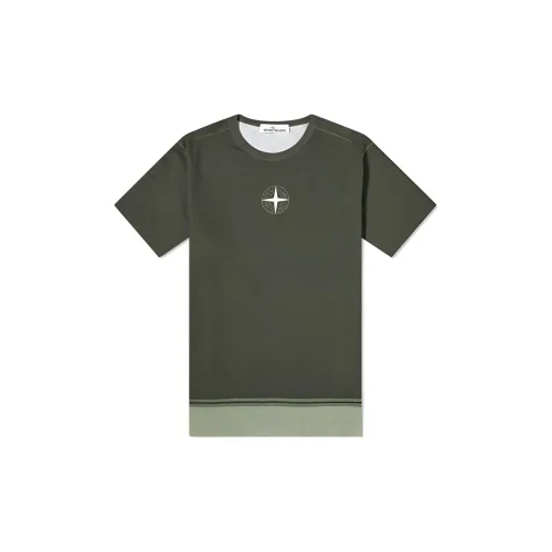 STONE ISLAND T-Shirts Men Dark Green