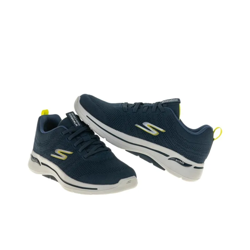 Skechers Go Walk Arch Fit Wear-resistant And Lightweight Low-Top Casual Shoes Men's Navy-2