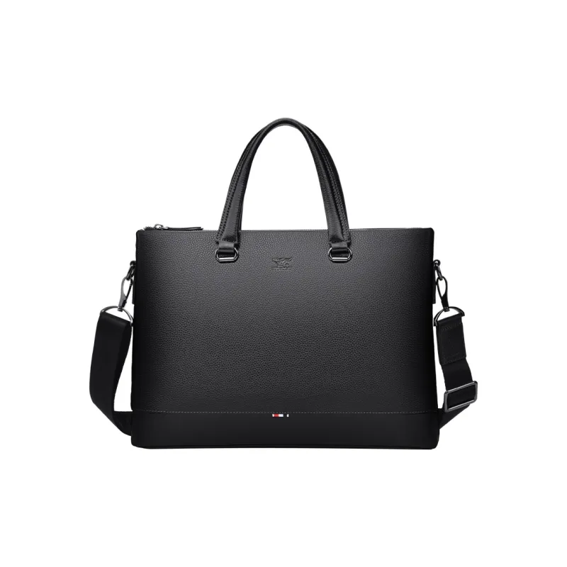 SEPTWOLVES Cow Leather Briefcase Regular Men's Black-0