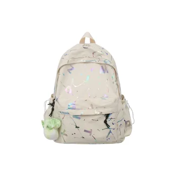 Venerable Brahma Nylon Backpack Regular Women's White/Black/Pink/Green