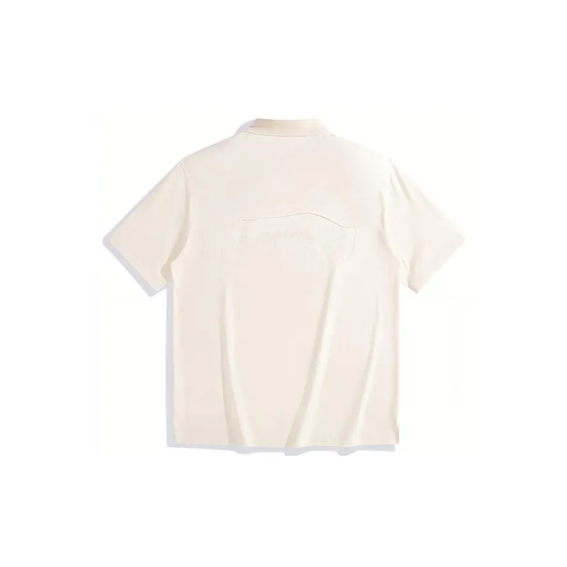 PEACEBIRD MEN Polo Shirts Men White Wide Version-1