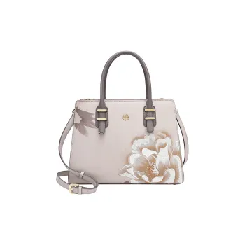 Ancient Yi Xi Cow Leather Premium Commuter Cheongsam Mom Handbag, One Shoulder Handbag Women's Litmus Red
