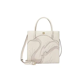 Ancient Yi Xi Cow Leather Vintage Cheongsam Shoulder Bag, Crossbody Bag, Handbag Women's Elegant White