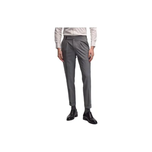 JODOLL Suit Trousers Men Stone Gray