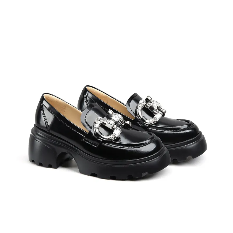 Lily Wei Loafers Women's Black-3