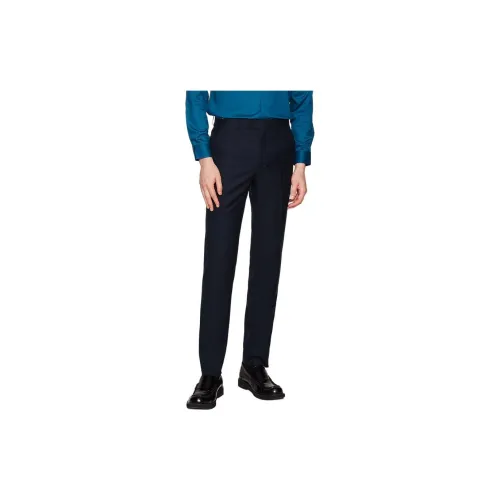 JODOLL Suit Trousers Men Navy Blue