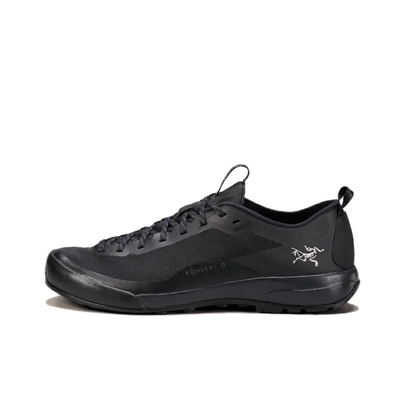Arcteryx Konseal Lt Anti Slip Wear Resistant Low Top Hiking Shoes Men's Black-0