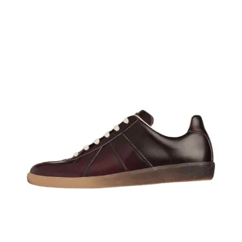 Maison Margiela Recicla Low Top Skateboard Shoes Men's Dark Brown