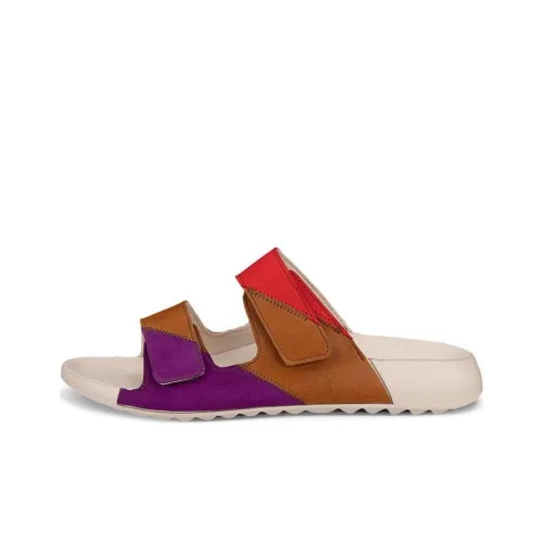 Ecco Slide Slippers Women's Purple Brown