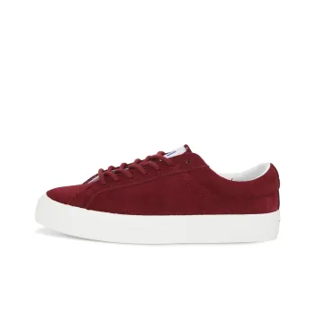 Ollieskate Slip Resistant Cushioning Low Top Skateboard Shoes Unisex Burgundy