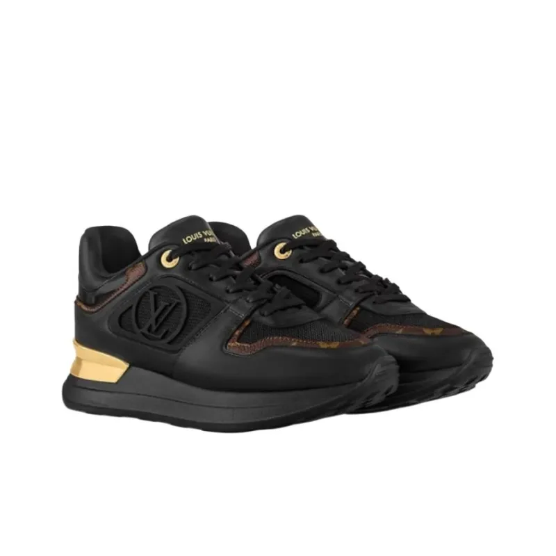 LOUIS VUITTON Neo Run Away Low Top Casual Shoes Women's Black-2
