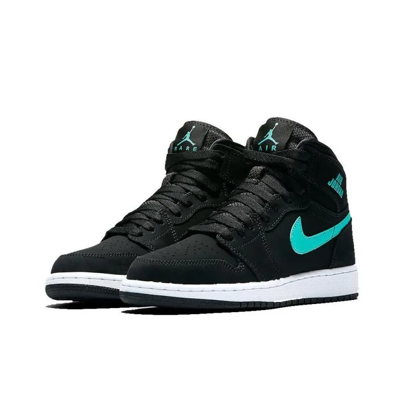 Jordan 1 Retro High Black Hyper Jade GS-2