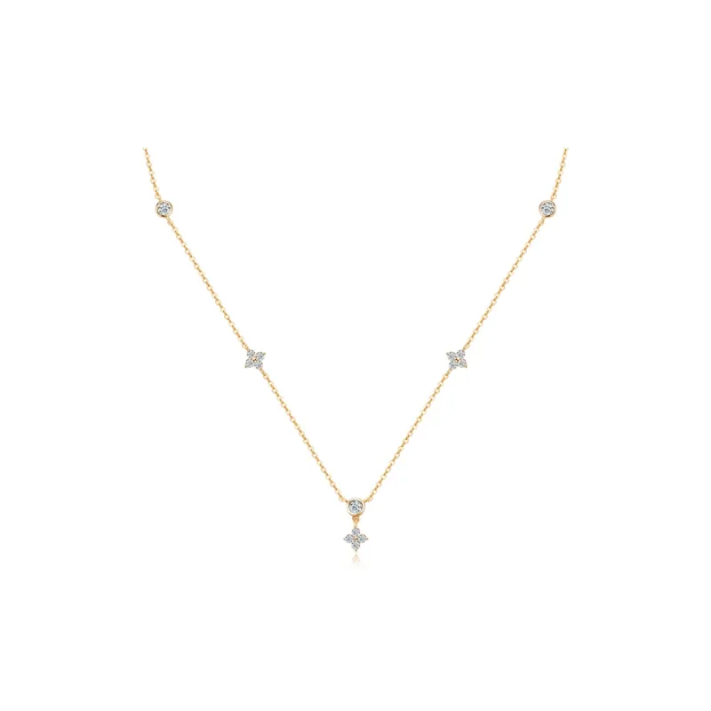 JUICY GRAPE Moissanite Necklaces Women's-3