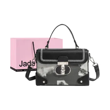 Jade En Plus PU Shoulder Bag Crossbody Bag Handbag Regular Women's Black/Blue