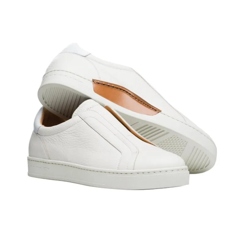 Magnanni Gasol Low-Top Skateboard Shoes Men's White-2