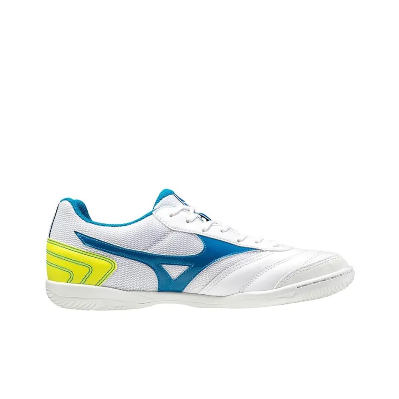 Mizuno Morelia Sala Club Low Tops Lightweight Volleyball Shoes White Blue Yellow-1