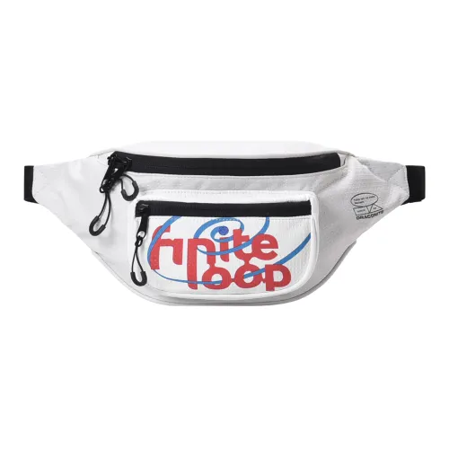 FINITE LOOP Recycled Material Sling Bag, Fanny Pack, Shoulder Bag Regular Unisex White