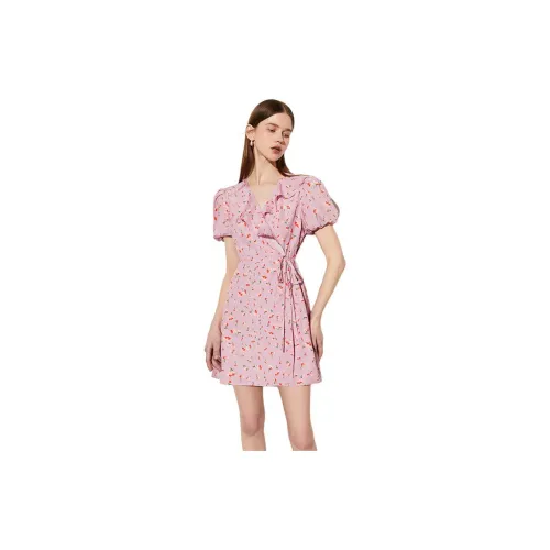 DPLAY Short-Sleeved Dresses Women's Southern France Getaway