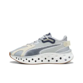PUMA Softride Slip Resistant Breathable Cushioning Low Top Running Shoes Unisex Gray White