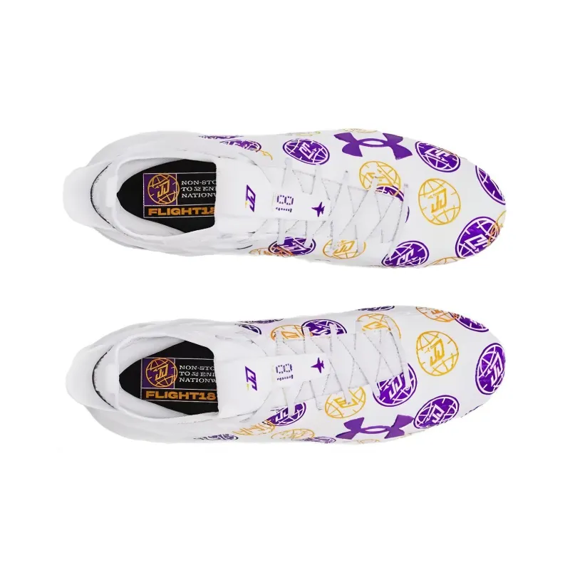 Under Armour Blur Smoke 2.0 Mc Football Cleats 'White Purple'-3