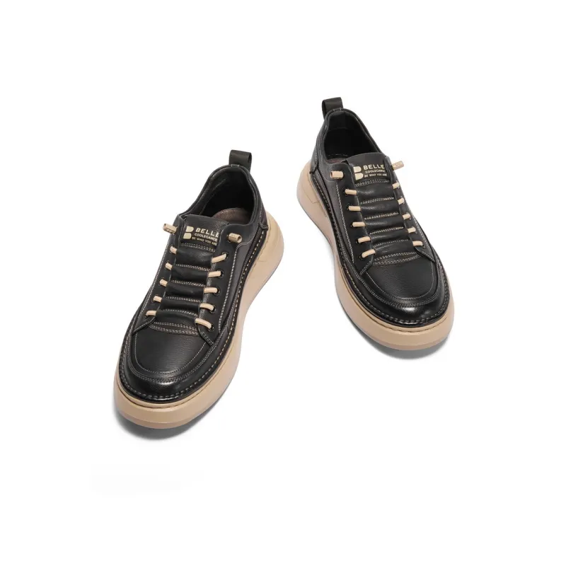 BELLE Work Boots Men Low Top Black-2