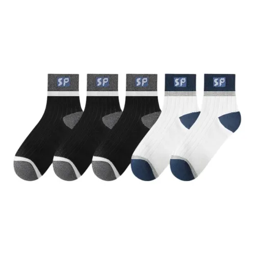 MADALLO Mid Calf Socks Men's 5 Pack