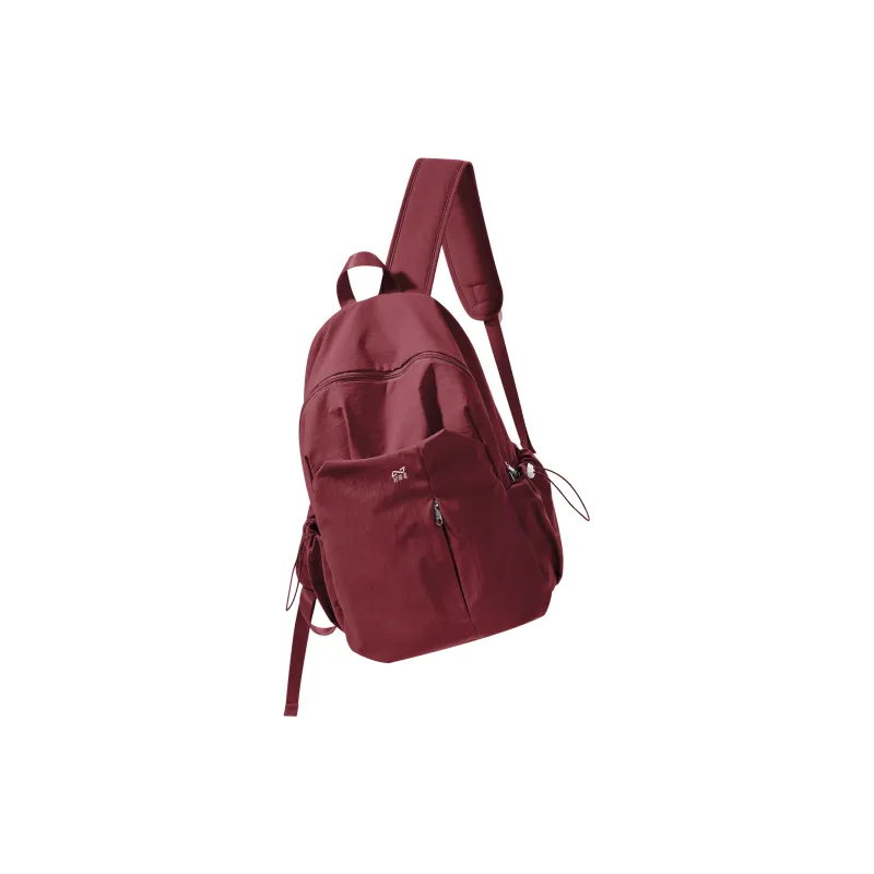 QING QI ZHE Washed Fabric Backpack Regular Unisex Multicolor-25