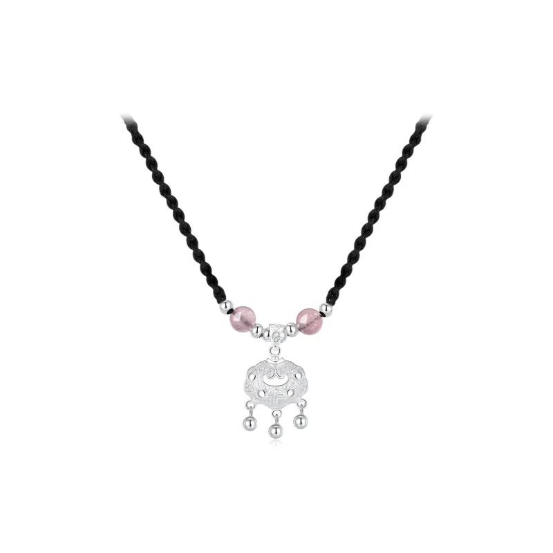 High Quality Silver In Various Purity Levels Exquisite Necklace Unisex-0