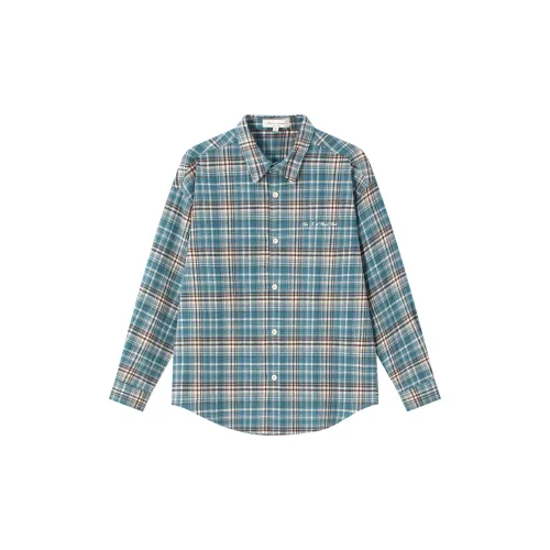 CLIMAX VISION Shirts Unisex Plaid Blue