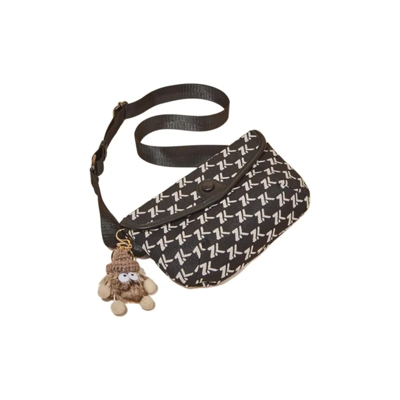 Marino Orlandi Fabric, Synthetic Leather Shoulder Bag, Crossbody Bag Women's Black-7