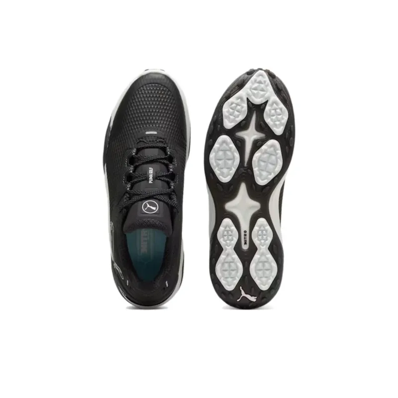 PUMA Anti Slip Wear Resistant Low Top Golf Shoes Men's Black-3