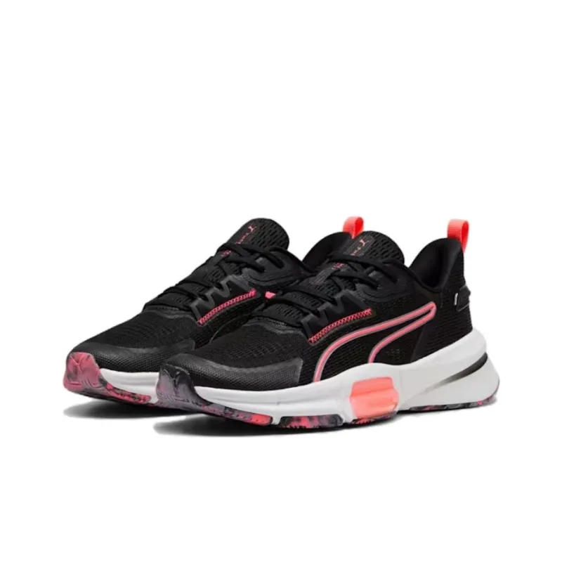 PUMA PWRFrame TR 3 Anti Slip Wear Resistant Low Top Training Shoes Women's Black Pink-2
