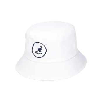 KANGOL Cotton Bucket Hats Unisex White