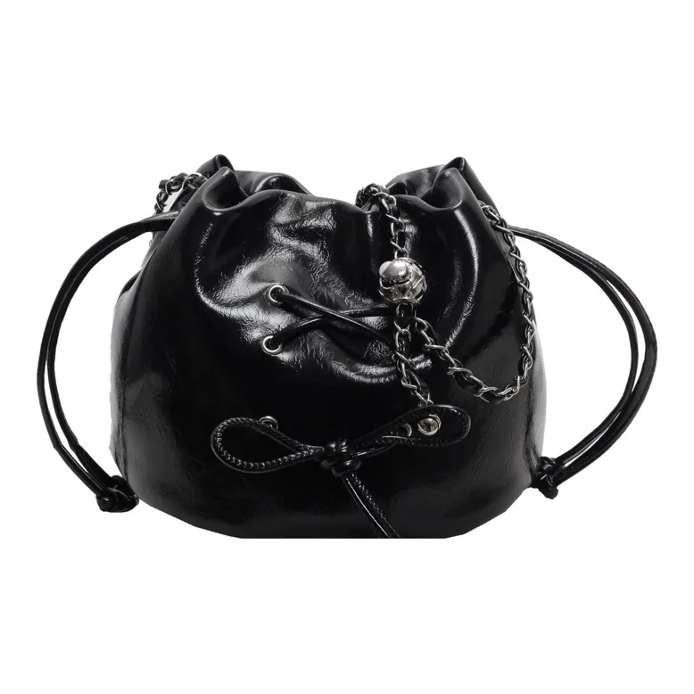 MingLu PU Crossbody Bag Shoulder Bag Women's Black/Ecru/Silver/Red-6