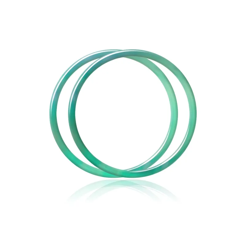 Moon Jewelry Natural Agate Jade Bangles Unisex-1
