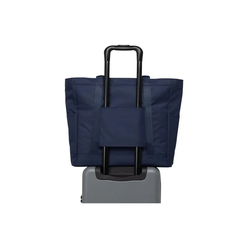 Herschel Twill Tote Bag Shopping Bag Shoulder Bag Handbag Large Size Unisex Dark Marine Blue-3