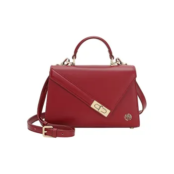 Ancient Yi Xi Cow Leather Shoulder Bag, Crossbody Bag, Handbag Trumpets Women's Red Door Opening
