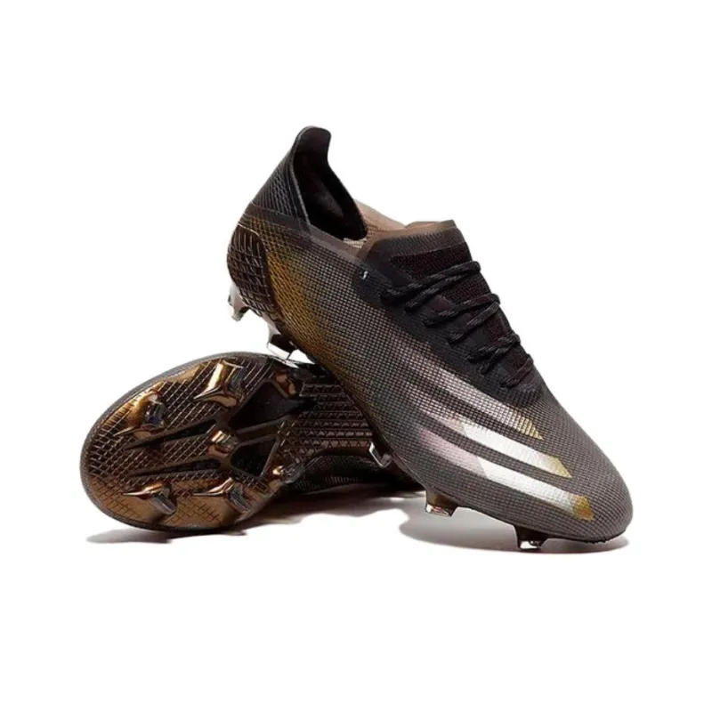 Adidas X Ghosted.1 Fg Black Metallic Gold Melange-4