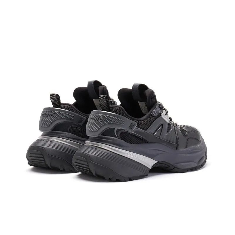 STARTER Dirty Chunky Sneakers Low Top Chunky Sneakers Men's Black-3