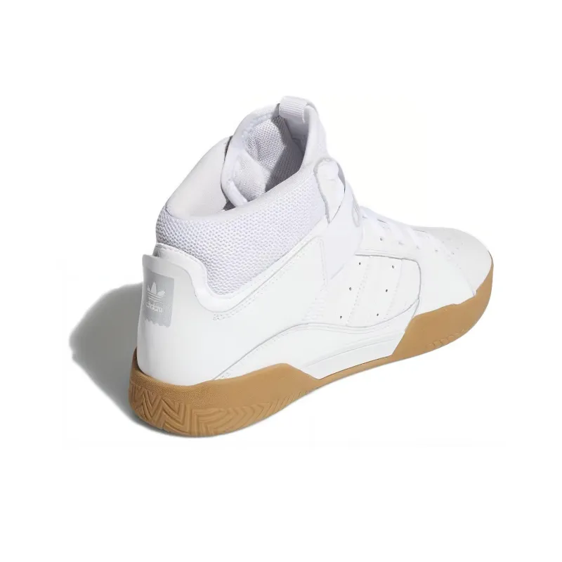 Adidas Originals VRX Cup Mid Coverage Anti Slip And Wear Resistant Mid Top Skateboard Shoes Men's Cloud White-3