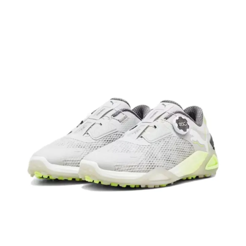 PUMA Shadowcat Nitro Disc Anti Slip Wear Resistant Low Top Golf Shoes Men's White Green-2