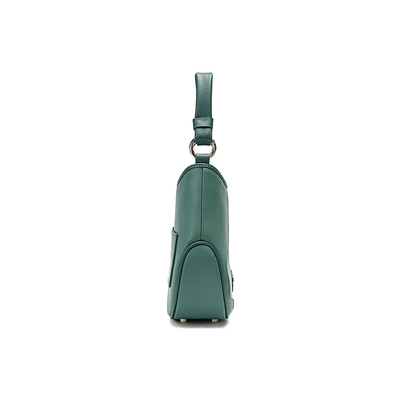 Ancient Yi Xi Cow Leather Cheongsam Shoulder Bag Handbag Trumpets Women's Pine Green-3