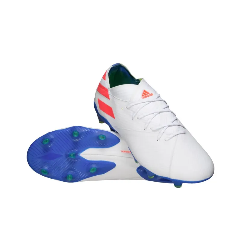 Adidas Nemeziz Messi 19.1 Fg White Solar Red Football Blue-4