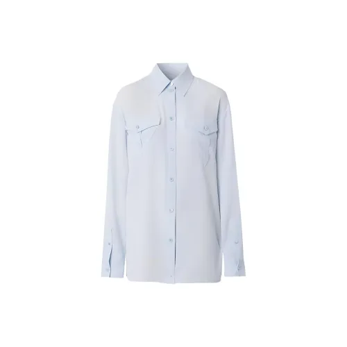 Burberry Shirts Women's Light Blue