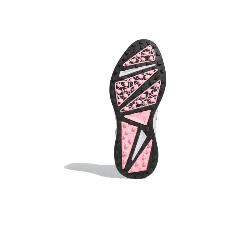 Adidas Solarmotion Boa 24 Slip Resistant, Abrasion Resistant, Waterproof Low Top Golf Shoes Men's White Black Pink-4