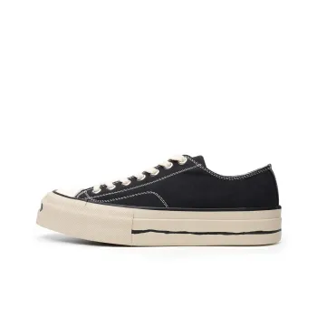 TC Tcmade X Borshood Abrasion-Resistant Slip-Resistant Low-Top Canvas Shoes Unisex Black